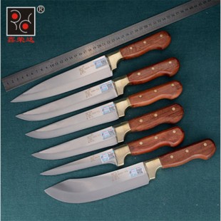 T1- T6共6把不锈钢锻打屠宰刀剔骨刀割肉刀